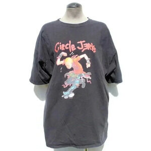 Vintage Circle Jerks Shawn Kerri Comic Punk Shirt Black Flag Band Skate 2XL